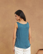 Blue Viscose Top
