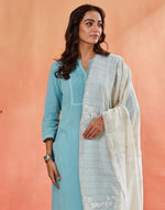 Natural Cotton Silk Chikankari Dupatta