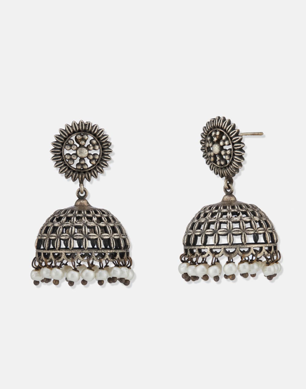 Metal Jhumka Earrings