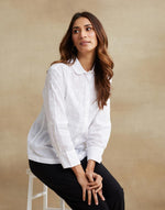 White Cotton Chikankari Shirt