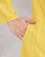 Yellow Cotton Long Kurta