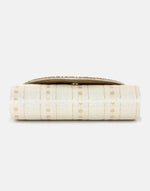 Offwhite Hand Embroidered Clutch