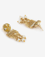 Gold Metal Dangler Earrings