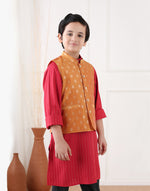 Yellow Cotton Silk Blend Cutwork Jacket