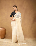 Natural Cotton Silk Blend Sari