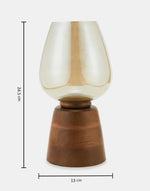 Yellow Abha Wooden Candle Holder