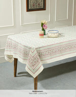 Gulbagh Hand Block Printed Cotton Table Cover