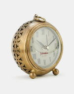 Golden Kavya Metal Table Clock