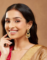 Metal Chandbali Earrings
