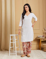Red Cotton Hand Block Print Salwar