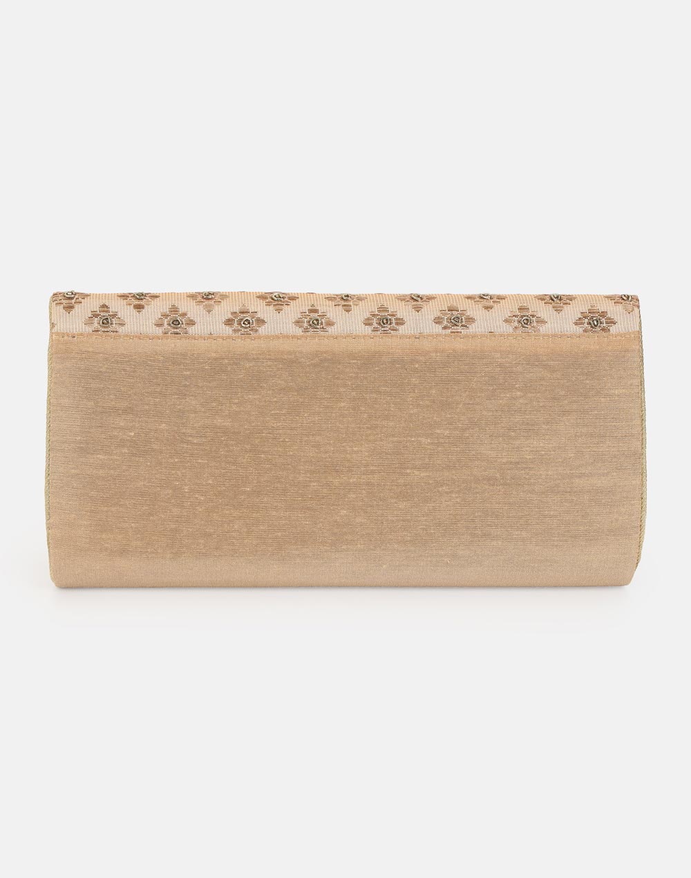 Beige Hand Embroidered Clutch