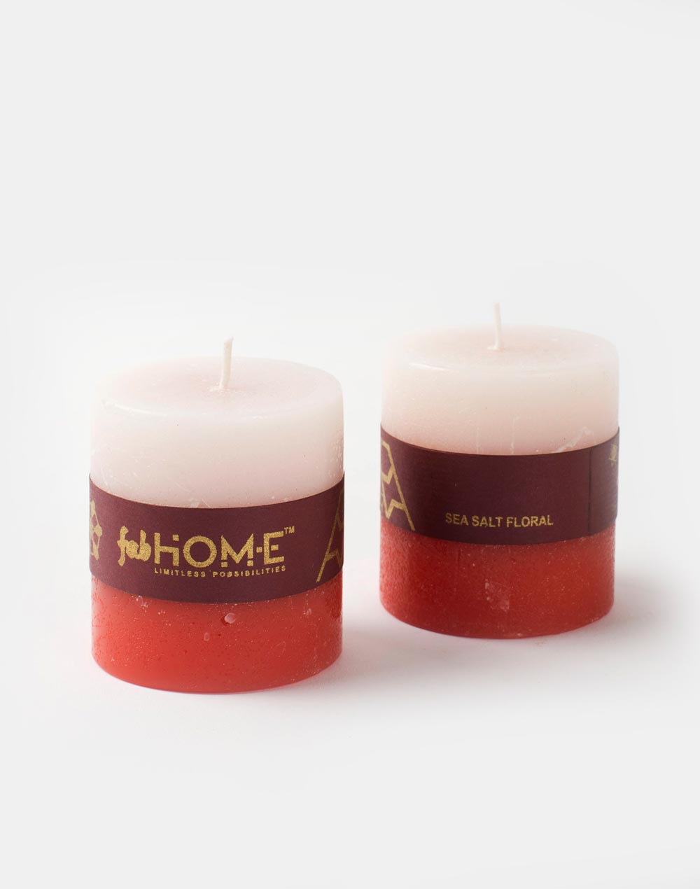 Yellow Dhaani Glass Etched T-Lite Holder Gift Set With 2 Pillar Candles