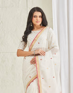 Natural Cotton Silk Blend Woven Wonders Chanderi Sari