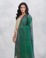 Green Cotton Silk Blend Dupatta