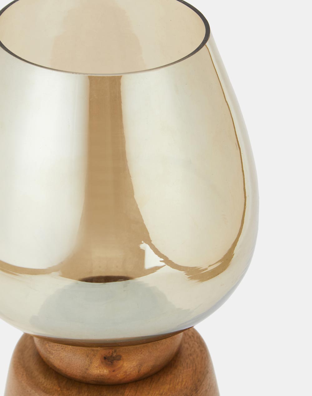 Yellow Abha Wooden Candle Holder