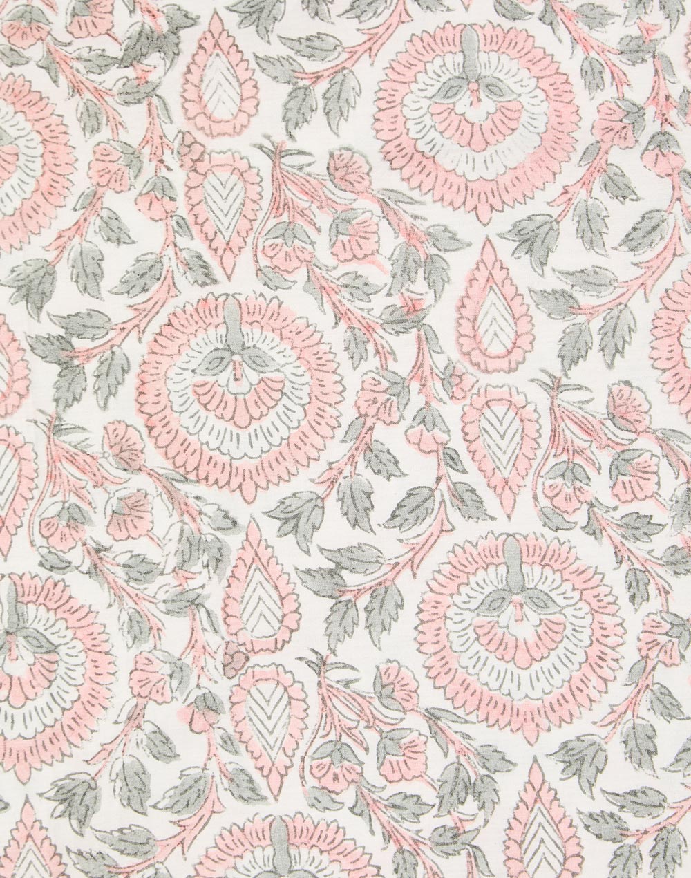 Pink Ruhi Cotton Bed Sheet With 2 Pillow Covers