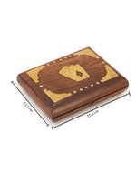 Natural Wooden Onam Inlay Card Games