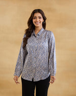 Beige Rayon Blend Allure Shirt