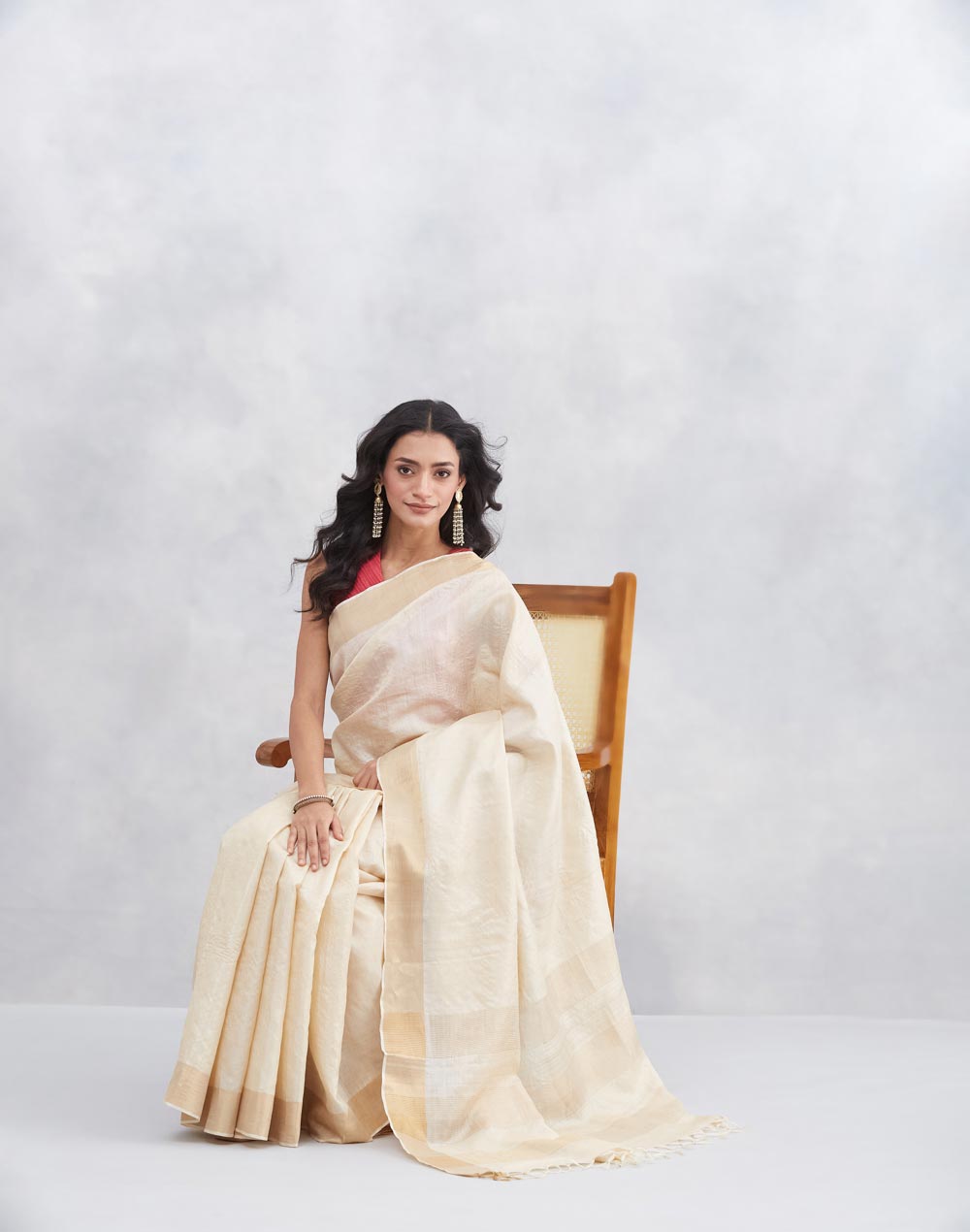 Natural Silk Blend Sari