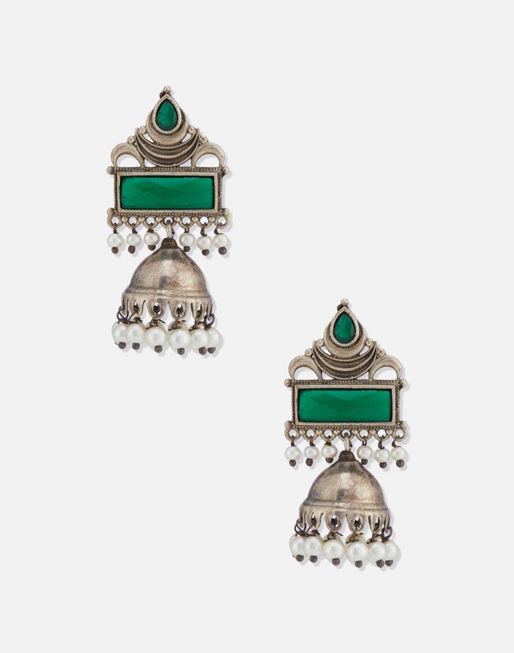 Metal Jhumka Earrings