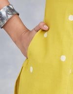 Mustard Cotton Long Kurta