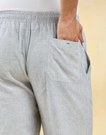 Grey Cotton Drawstring Pant