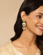 Gold Metal Dangler Earrings