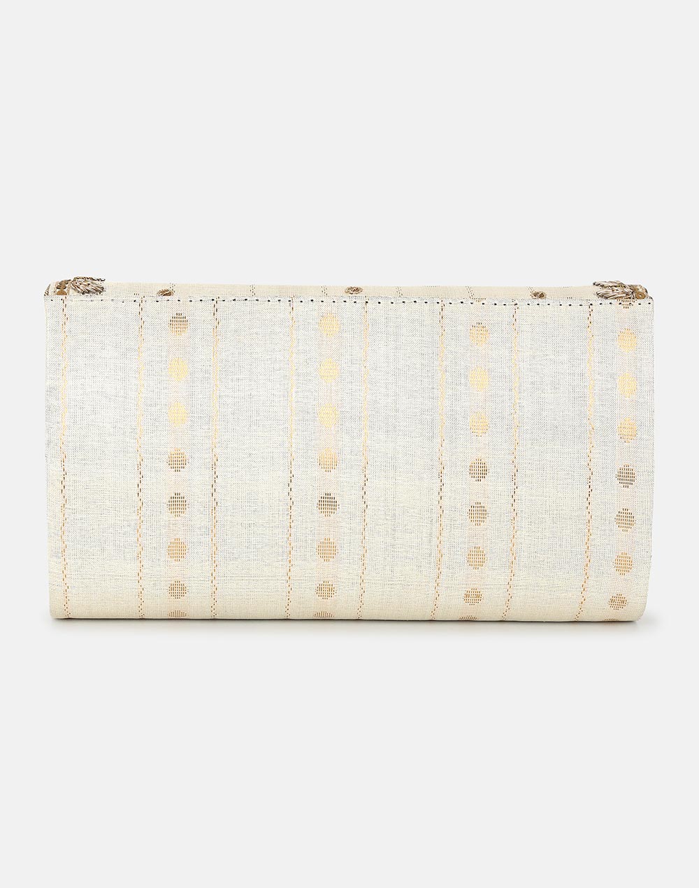 Offwhite Hand Embroidered Clutch