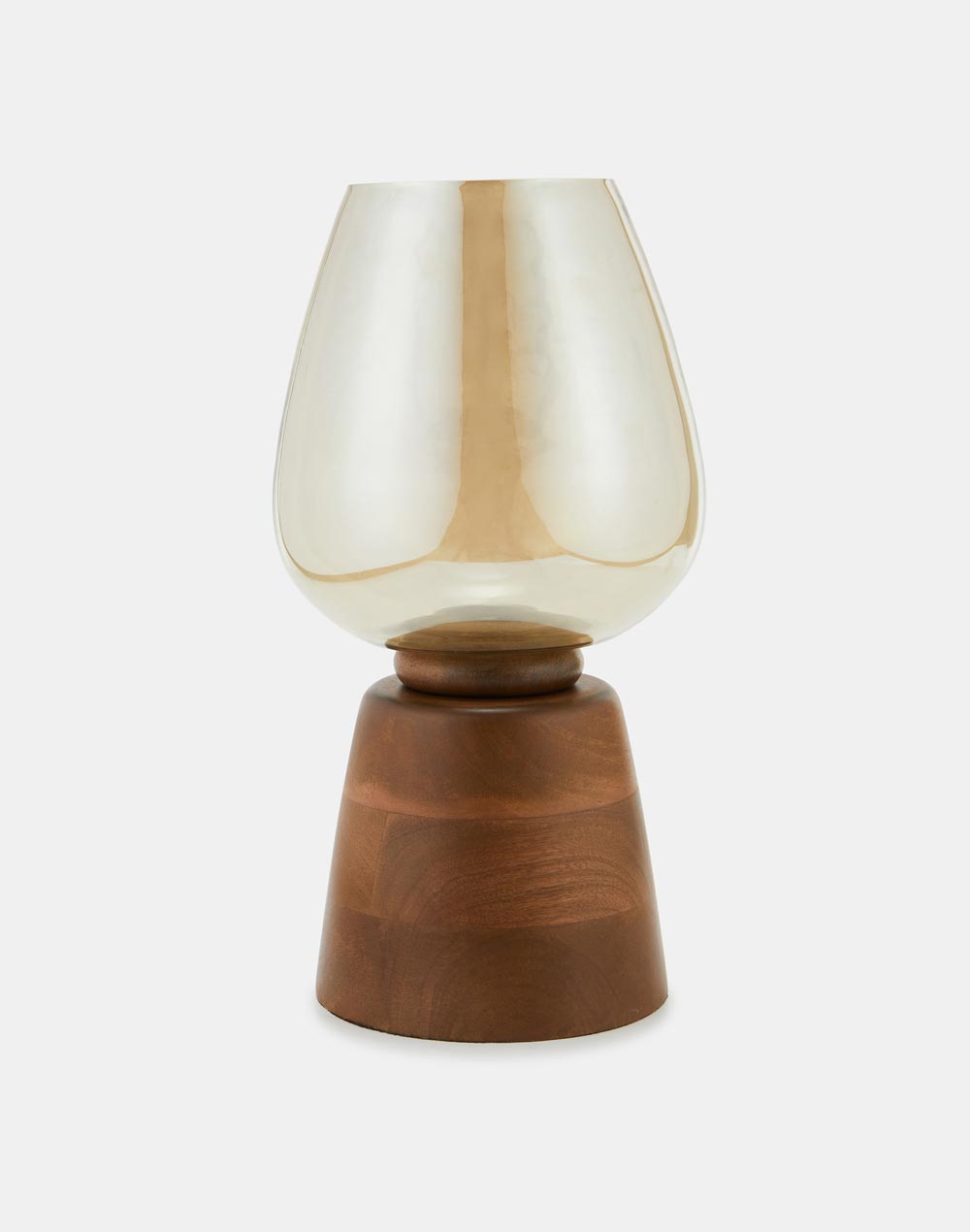Yellow Abha Wooden Candle Holder