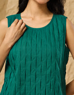 Green Cotton Top for Women with breathable cotton