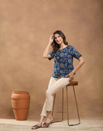 Indigo Cotton Top