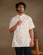 Natural Cotton Ikat Short Kurta
