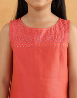 Pink Cotton Silk Blend Embroidered 3pc Ganga Lehenga Set