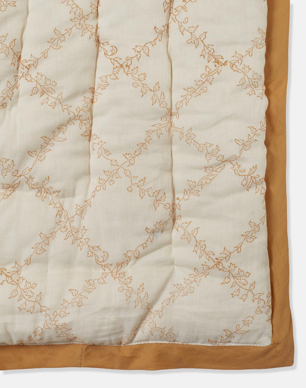 Orange Seher Printed Cotton Quilt