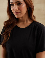 Black Cotton T-Shirt