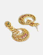Metal Chandbali Earrings