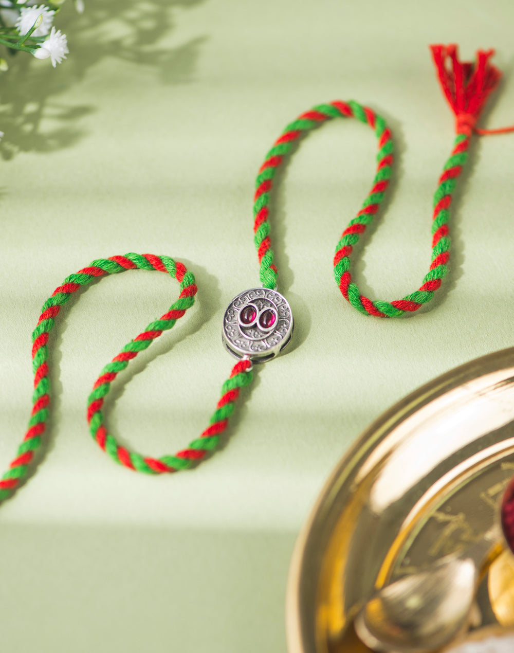* FREE Multi Metal Geometrical Motif Rakhi - LIMITED
