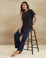 Black Cotton T-Shirt
