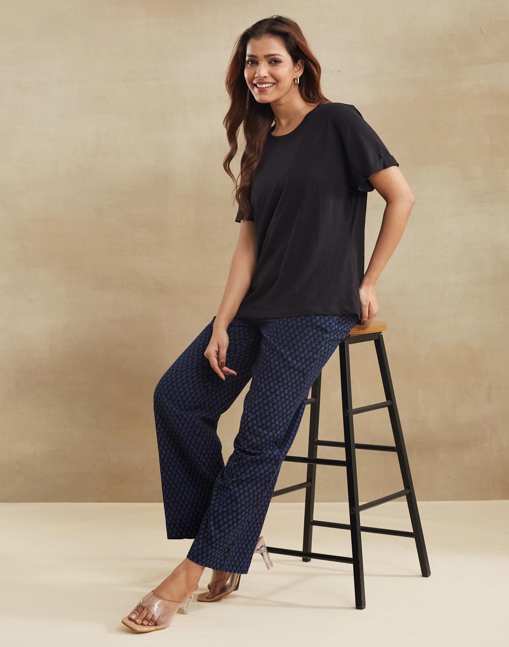 Black Cotton T-Shirt
