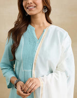 Natural Cotton Silk Blend Hand Embroidery Dupatta