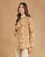 Beige Cotton Kalamkari Jacket