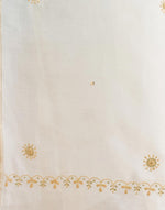 Natural Cotton Silk Blend Hand Embroidery Dupatta