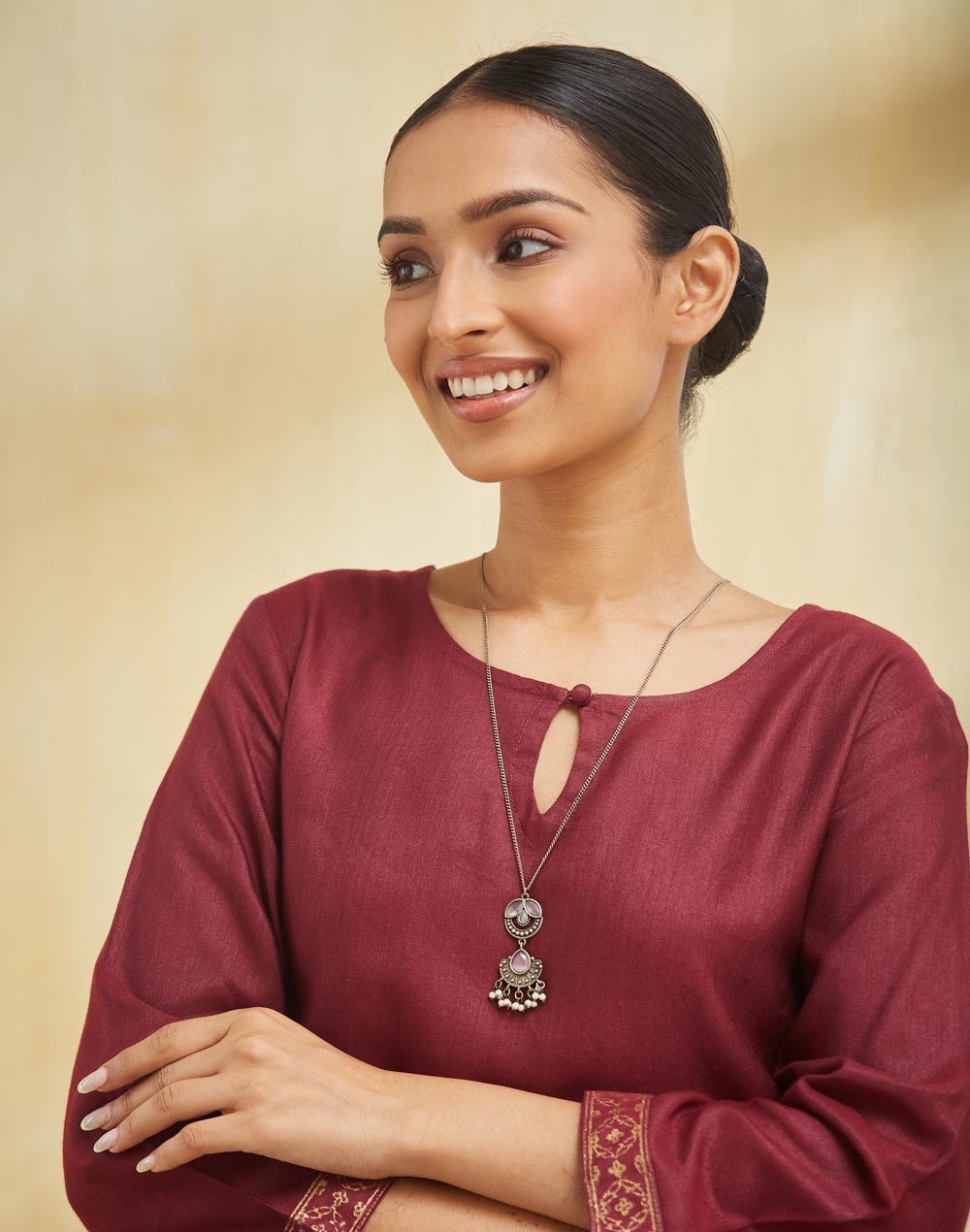 Metal Long Necklace