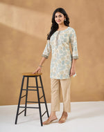 Natural Cotton Hand Block Print Kurta Short