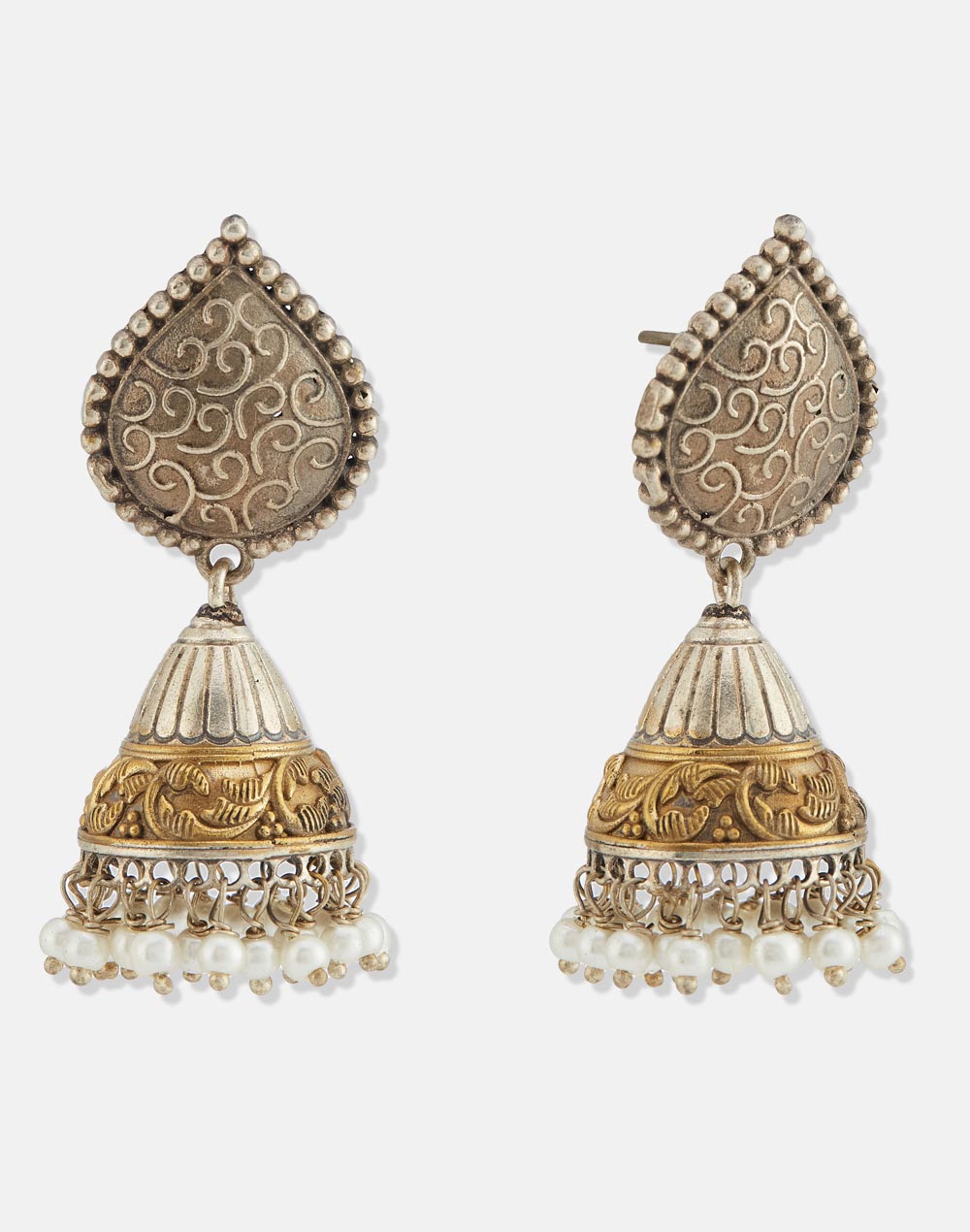 Metal Jhumka Earrings