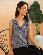 Indigo Rayon Blend Top