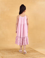 Purple Cotton Chikankari Dress