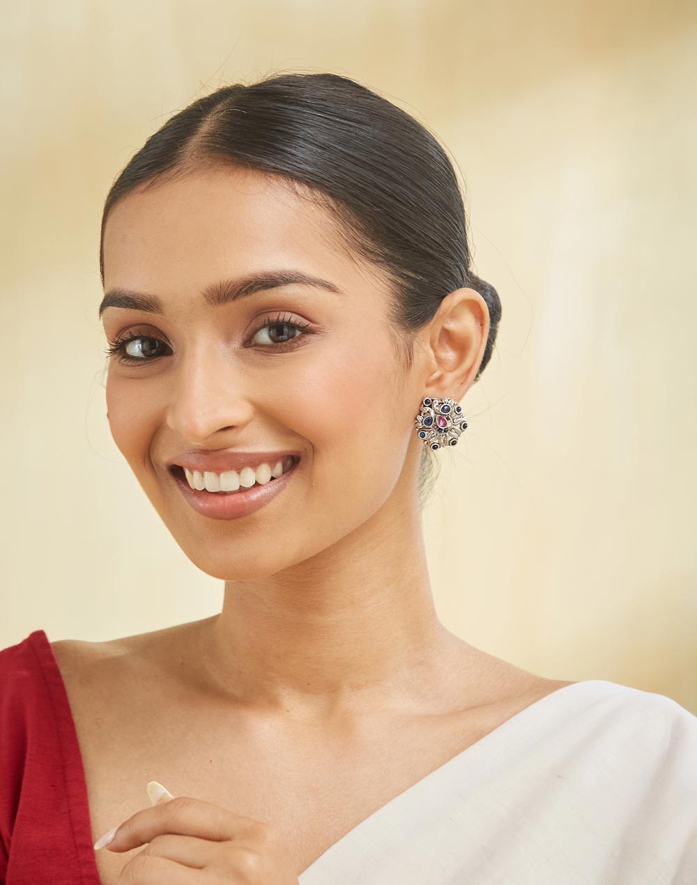 Metal Stud Earrings