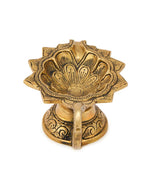 Antique Brass Antiqued Mehnoor Oil Lamp