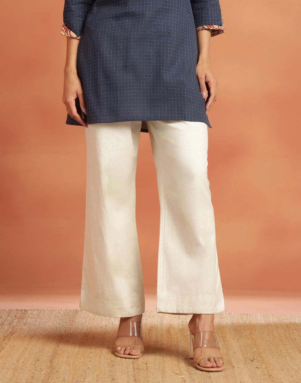 Natural Cotton Linen Casual Wide Leg Pant